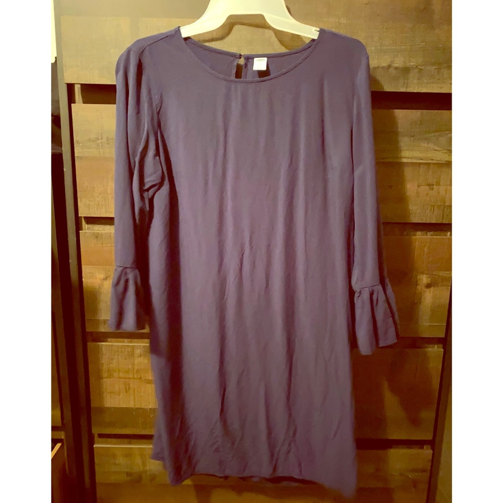 Navy blue quarter sleeve dress